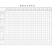 월별임금계획표